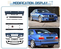 Kit carrosserie complet style M3 pour BMW Série 3 E36 1991-1998, accessoires de carrosserie, pare-chocs avant, mise à niveau M3