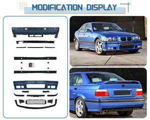 Kit <span class=keywords><strong>carrosserie</strong></span> complet style M3 pour BMW Série 3 E36 1991-1998, accessoires de <span class=keywords><strong>carrosserie</strong></span>, pare-chocs avant, mise à niveau M3 - Product Image 2