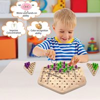Jeu d'échecs triangulaire en bois - Jeu de société éducatif et amusant, jouet de bureau classique pour les fêtes