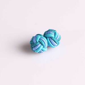 Gemelli Personalizzati in Seta Bicolore con Nodo per Uomo - Product Image 5