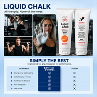 Marque privée Magnésie liquide en bouteille de 60 ml, sans résidu, transparente, antidérapante, invisible, pour la gym, le sport et la pole dance