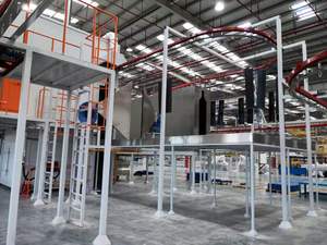 Equipo de Pintura en Polvo Directo de Fábrica GH para Línea de Producción de Recubrimiento de Cercas de Acero y Hierro con Motor de Bomba Principal y PLC - Product Image 3