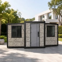 Grande maison préfabriquée en conteneur extensible de 20 pieds, 40 pieds, 30 pieds, villa de luxe préfabriquée avec 2, 3 ou 4 chambres, maison portable, casa contenedor