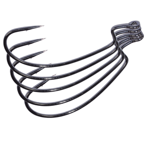 Grands hameçons à manivelle en acier au carbone pour la pêche en mer au bar <span class=keywords><strong>truite</strong></span> <span class=keywords><strong>drop</strong></span> <span class=keywords><strong>shot</strong></span> et hameçons à vis sans fin pour la pêche en rivière lac ruisseau - Product Image 1