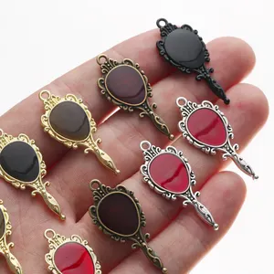 Halloween Alloy Retro Magic Mirror charms pendants For Jewelry Making DIY Handmade Accessories
