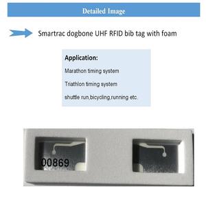 สติกเกอร์ฝัง RFID Dogbone อัจฉริยะ860-960Mhz,ชิป R6P R6สำหรับระบบจับเวลาแข่งแข่งไตรกีฬา<span class=keywords><strong>มา</strong></span>ราธอน - Product Image 4