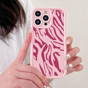 Cover per Telefono Cellulare in TPU Antiurto con Stampa a Righe <span class=keywords><strong>Rosa</strong></span> e Rose, Stile Lente a Scala per Samsung Galaxy A07 A17 A56 S26 Ultra - Product Image 3