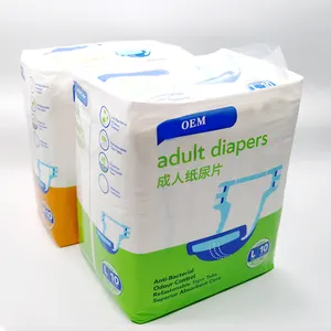 Factory direct free sample cheap adult diaper ultra thick super absorbent incontinence for men and women