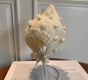 Bonnet et béret pour bébé personnalisés unisexes, broderie florale à la main, style rayé, 100% coton biologique, pour les voyages - Product Image 3