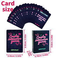 50 cartes de jeu pour couples, en anglais, pour la vente chaude, jeux de cartes pour adultes, divertissement pour la chambre à coucher