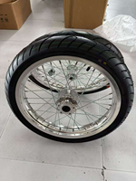 Rines Cromados de 17 Pulgadas, Ruedas CNC Supermoto, Neumáticos 70/90-17 90/80-17, Ensamblaje para Modificación de Bicicletas Sur-Ron Ultra Bee