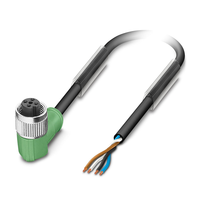 Fabricant Canal CIR CBL 12POS RCPT Cat8 Connecteur Rj45 Assemblages de câbles circulaires à 4 conducteurs Câbles de communication M12