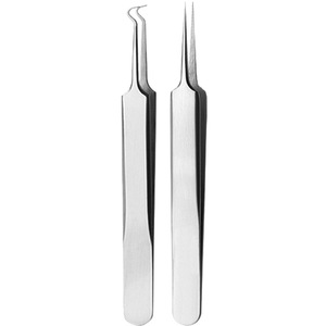 Playboy Stainless Steel Acne Needle Set Curved And Straight <b>Blackhead</b> <b>Remover</b> Face Extraction <b>Tool</b> - Product Image 1