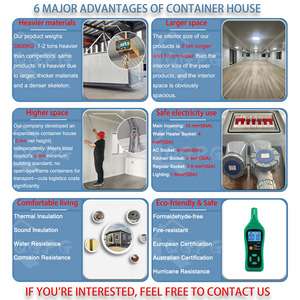 <span class=keywords><strong>Maison</strong></span> conteneur pliable extensible de 20 pieds avec système à double aile qui se transforme en espace de vie spacieux lorsqu'elle est repliée - Product Image 6