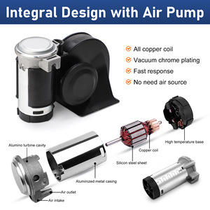 Bocina de Aire Súper Potente de 150 dB y 12 V para Automóvil, Camión y Motocicleta, Diseño Compacto de Alto Decibelio - Product Image 2