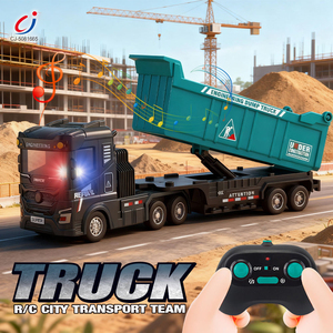 <span class=keywords><strong>Camion</strong></span> Telecomandato Chengji, <span class=keywords><strong>Giocattolo</strong></span> di Simulazione con Luci e Musica, Veicolo da Costruzione e Trasporto Merci RC - Product Image 2