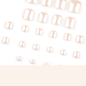 24 Uds <span class=keywords><strong>uñas</strong></span> de los <span class=keywords><strong>pies</strong></span> cuadradas cortas blancas nacaradas hechas a máquina al por mayor <span class=keywords><strong>Uñas</strong></span> acrílicas <span class=keywords><strong>uñas</strong></span> artificiales prensa en las <span class=keywords><strong>uñas</strong></span> - Product Image 4