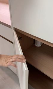 Juego Completo de Gabinetes de Cocina Modulares Modernos de Alta Gama en MDF con Encimera de Resina, Grifo y Cesta de Cajón para Apartamentos y Villas - Product Image 4