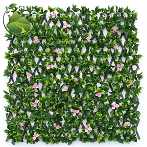 Lierre artificiel clôture de la vie privée clôture artificielle <span class=keywords><strong>haie</strong></span> feuilles vertes treillis lierre artificiel clôture de la vie privée écran mural - Product Image 6