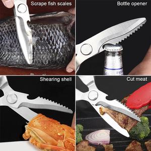 2022 Hot-sell Craft Scissors Multifunctional <strong>Kitchen</strong> Chicken Bone Scissors, High Strength <strong>Kitchen</strong> Scissors Household Necessities - Product Image 6
