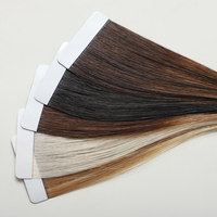 Extensions de cheveux naturels 100% humains, ruban adhésif double face, blond clair, Remy russe, cuticules alignées, prix d'usine, vente en gros