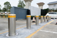Bolardos Retráctiles Automáticos de Acero Inoxidable 304 de Zhanjiang, Barandilla de Grado Ingeniería, Reflectante, Rellenable con Agua, para Estacionamiento de Automóviles