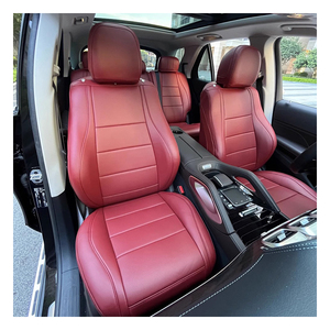 Custom Made <span class=keywords><strong>per</strong></span> accessori auto coprisedile 5 posti in pelle di lusso misura <span class=keywords><strong>per</strong></span> Mercedes Benz GLE 450 350 G580 550e GLS 400 - Product Image 1
