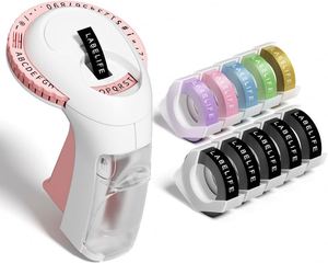 Machine à étiquettes en relief Phomemo E975 avec <span class=keywords><strong>10</strong></span> rouleaux de rubans <span class=keywords><strong>Omega</strong></span> S, embosseur 3D vintage, imprimante d'étiquettes manuelle de style rétro - Product Image 1