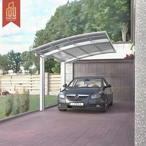 Abri de voiture personnalisé en aluminium avec plaques en polycarbonate et couverture en plastique pour parking extérieur, allée, <span class=keywords><strong>jardin</strong></span>, carport - Product Image 1