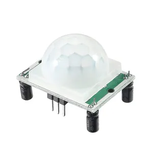 HC-SR501调节红外热释电红外PIR运动传感器检测器模块，适用于树莓皮套件 + 外壳