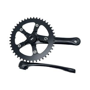 Manivela de bicicleta de buena calidad, velocidad única, 44T, rueda de cadena, agujero cónico cuadrado, piñón fijo, <span class=keywords><strong>bielas</strong></span> de bicicleta, anillo de cadena - Product Image 3