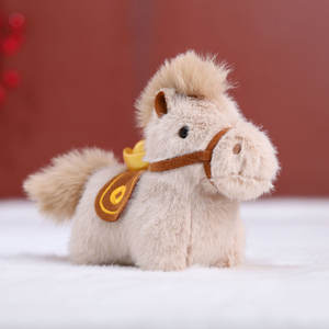 Nouveauté 2026 : Porte-clés en peluche 3D souple et écologique en forme de cheval avec mousqueton – Cadeau de décoration du Nouvel An chinois - Product Image 5