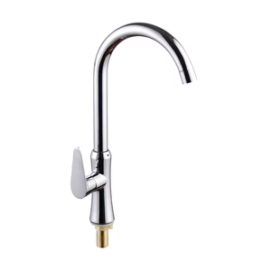 Robinet <span class=keywords><strong>de</strong></span> cuisine <span class=keywords><strong>col</strong></span> <span class=keywords><strong>de</strong></span> <span class=keywords><strong>cygne</strong></span> SUS304, monotrou, à poser sur comptoir, mitigeur chaud/froid, pivotant à 360 degrés, moderne, OEM - Product Image 1
