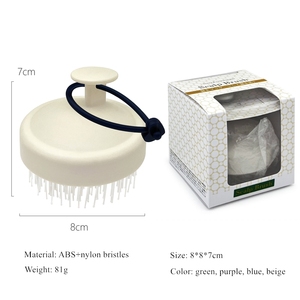 Brosse démêlante antistatique à poils longs, brosse à shampooing massante du cuir chevelu, logo personnalisé, écologique, recyclable, prévient <span class=keywords><strong>la</strong></span> perte de cheveux - Product Image 6