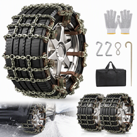 Chaîne à neige standard pour échelle, chaîne antidérapante en acier pour pneus 165-265 mm, kit d'urgence classique