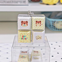 Custom Acrylic Keycaps Heat Transfer Printing Full Print Pbt Pet Keycap Click Keychains Click Fidget Keychain