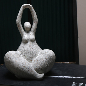 Sculpture <span class=keywords><strong>de</strong></span> femme en résine blanche, ornements pour salon, chambre, hall - Décoration <span class=keywords><strong>de</strong></span> la maison pour le Nouvel An chinois et Pâques - Product Image 2