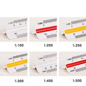 Bview Art Professionelles 30 cm Plastik-Dreiecklineal mit Sechs Skalen für Zeichnen und Design - Product Image 6
