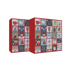 Boîte mystère vide personnalisée 6 <span class=keywords><strong>8</strong></span> 12 24 <span class=keywords><strong>jours</strong></span> pour cookie chocolat boîte pour calendrier de l'avent de Noël - Product Image 6