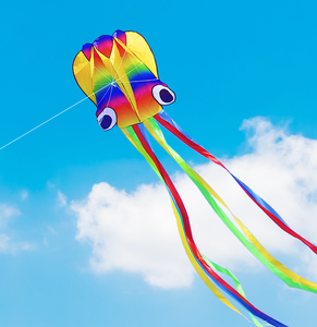 El <span class=keywords><strong>Cometa</strong></span> Octopus es Fácil de Volar para Niños y Adultos. Este suave set de <span class=keywords><strong>cometa</strong></span> de playa 3D de una sola línea es perfecto para niños y niñas. - Product Image 2