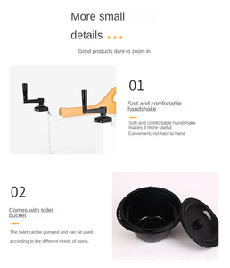 Chaise d'aisance de toilette Offre Spéciale chaise de transfert de levage de patient pour personnes âgées et handicapées chaise d'aisance de transfert pour adulte - Product Image 4