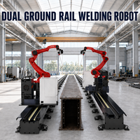 Robot de soudage à double rail au sol haute précision, charge utile de 12 kg, système de soudage automatisé à 7 axes pour grandes pièces longues
