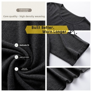 Consinee Luxury Loungewear Kaftan abito 85% di seta di gelso 15% Cashmere francese Boho Street eleganza Machine a maglia sottile a maglia lunga - Product Image 4