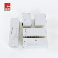 Emballage de boîte à cosmétiques en papier avec logo personnalisé Boîte d'emballage en papier couché de Guangzhou pour produit de soin de la peau nutritif