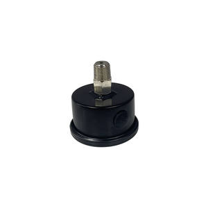 Qus 46mm manometro assiale Semi-acciaio 0-100PSI, cassa in ferro nero, 1/8 "NPT connessione inferiore - Product Image 2
