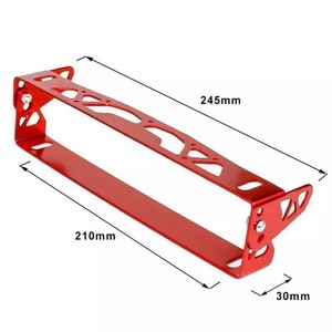 Soporte de matrícula de aluminio de 205 mm con abrazadera y ángulo ajustable para modificación de automóviles - Product Image 2