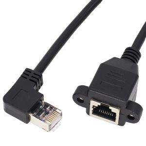 JBLRJ45-SF-RM Jack <span class=keywords><strong>RJ45</strong></span> à montage sur panneau à vis vers prise <span class=keywords><strong>RJ45</strong></span> Câble réseau à angle <span class=keywords><strong>droit</strong></span> - Product Image 4