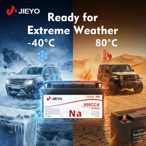 Batería de Arranque para Automóvil JIEYO de 12V 24V con Iones de Sodio, Nueva, de Alto CCA 1200, Arranque en Frío, <span class=keywords><strong>60Ah</strong></span> 80Ah - Product Image 2