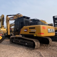 Excavadora de cadenas SANY SY235C usada de 23 toneladas con motor Isuzu original, excavadora hidráulica para construcción