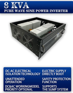 Convertidor y Montaje en Rack de Onda Sinusoidal Pura de 19 Pulgadas y 10kW, Salida Única de 110VDC a 220VAC - Product Image 3